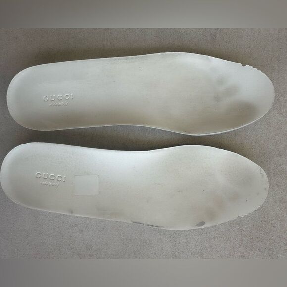 Gucci White Leather Ace Web Arrow Embroidered Low Top Sneakers size 38.5 White - Picture 12 of 12